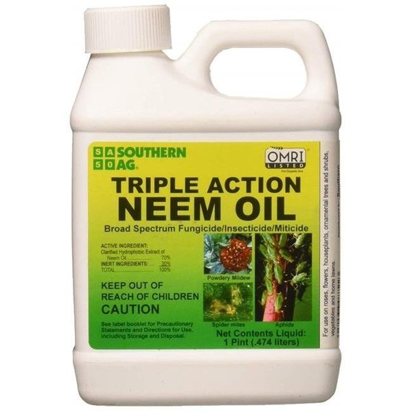 Southern Ag Southern Ag 8722 1 Pint Triple Action Organic Neem Oil - Pack of 12 8722